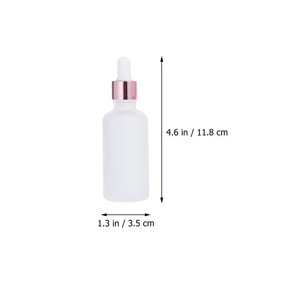 12Pcs Frosted Glass Dropper Bottles Uv Resistant Empty Essential Oil Bottles Travel Subpackaging Container for Perfume Body