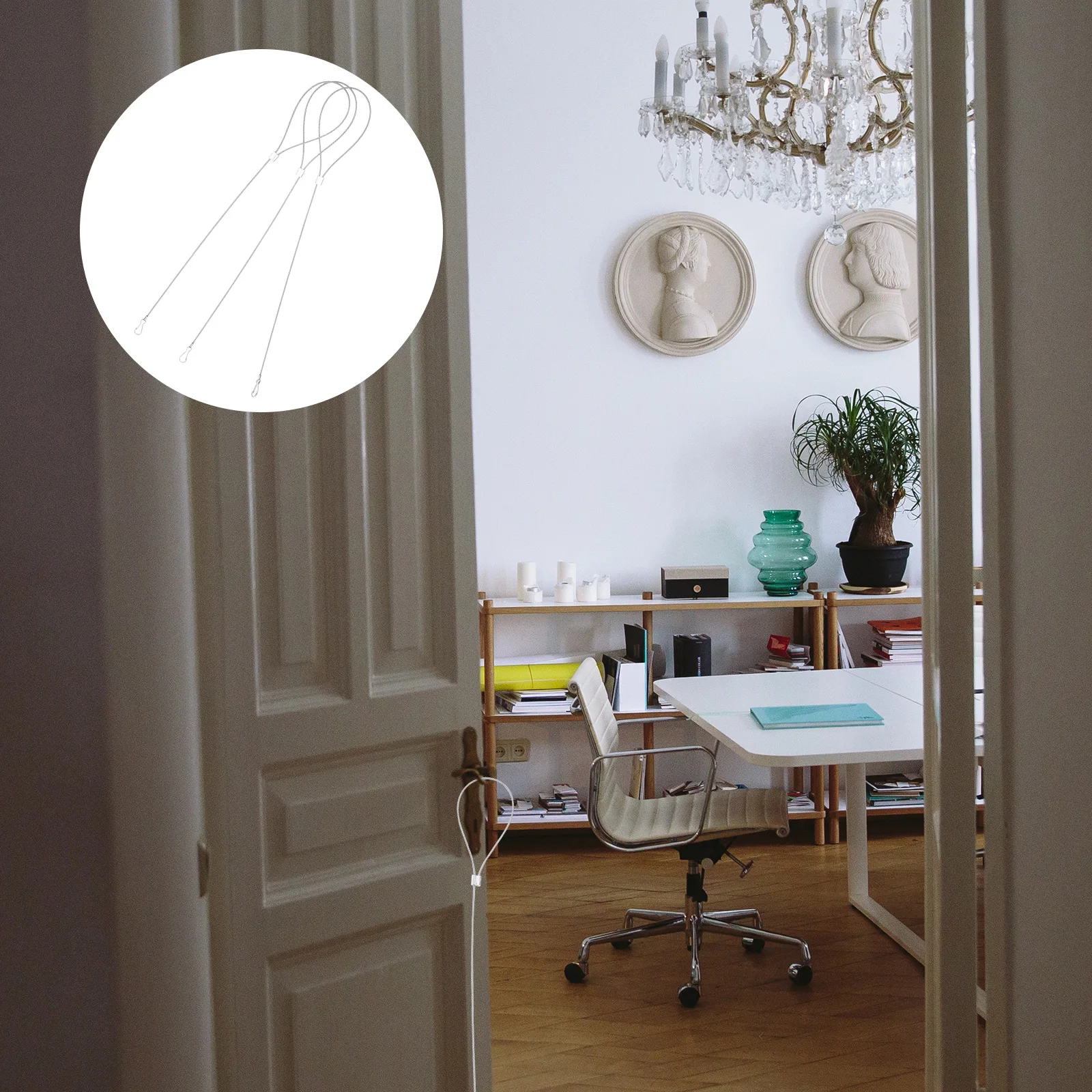 Maniglia per cavo con chiusura a corda anticaduta da 3 pezzi per cancello in legno metallico Installazione semplice Funzionamento regolare Affidabile