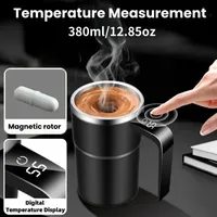 380ML Mini Electric Coffee Self Mixing Mug IP67 Waterproof Food Safe Coffee Mug USB Rechargeable Automatic Magnetic Cup For Tea