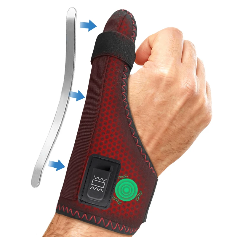 Hot Compress Massage Finger Support  3 Gear Vibration Massage Finger Braces Hand Finger Protector Massage Instrument Spa