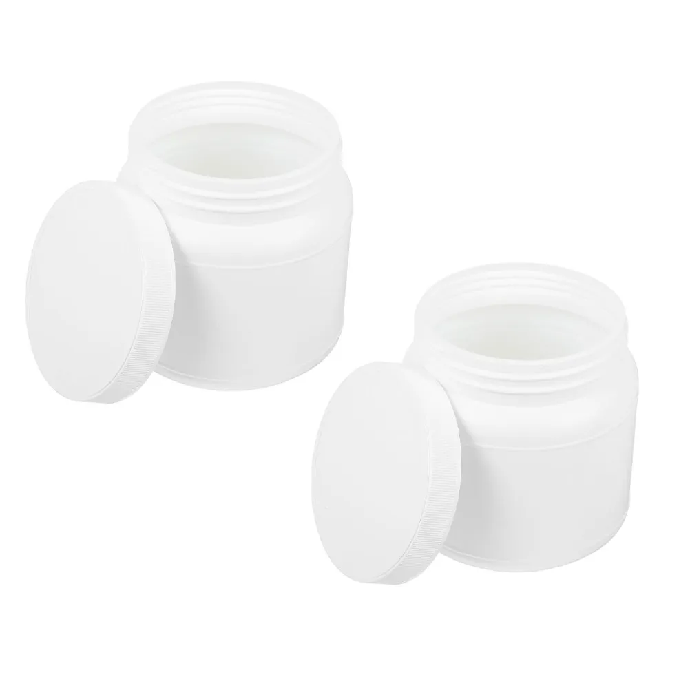 

2pcs Large Capacity Milk Powder Storage Canister Airtight Wide Mouth Plastic Jar Kitchen Pantry Organizer Food Container White