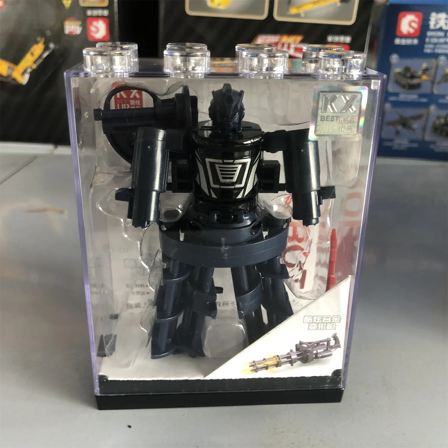 Jouet pour enfants pistolet transformable robot pistolet transformable alliage jouet puzzle assemblage robot modèle figurine