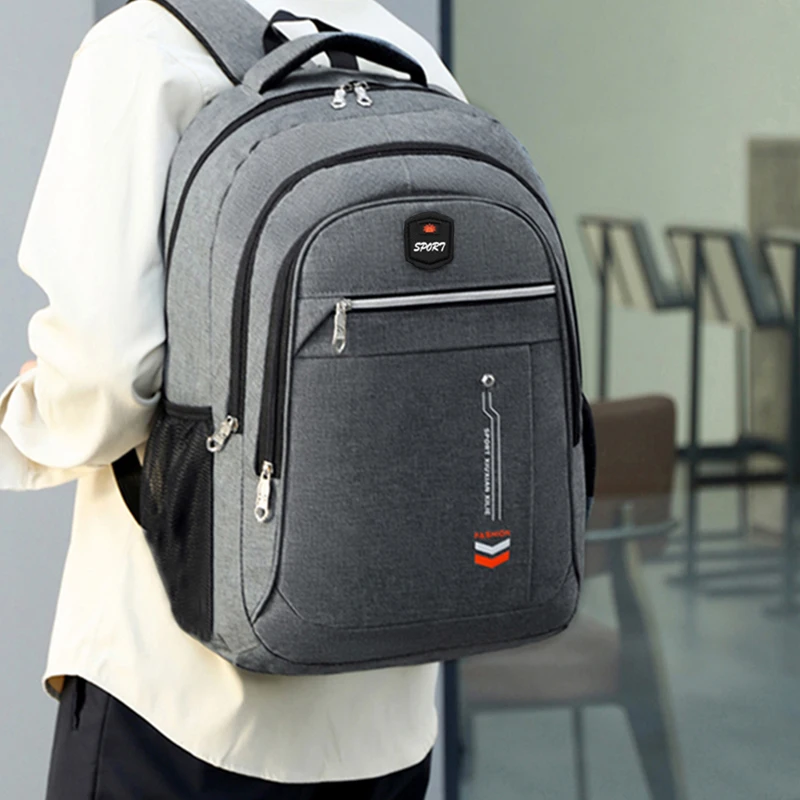 Neutrale quadratische Tasche für Männer und Frauen, Geschäftsreiserucksack, Freizeitreisetasche, Outdoor-Arbeitsgepäckrucksack