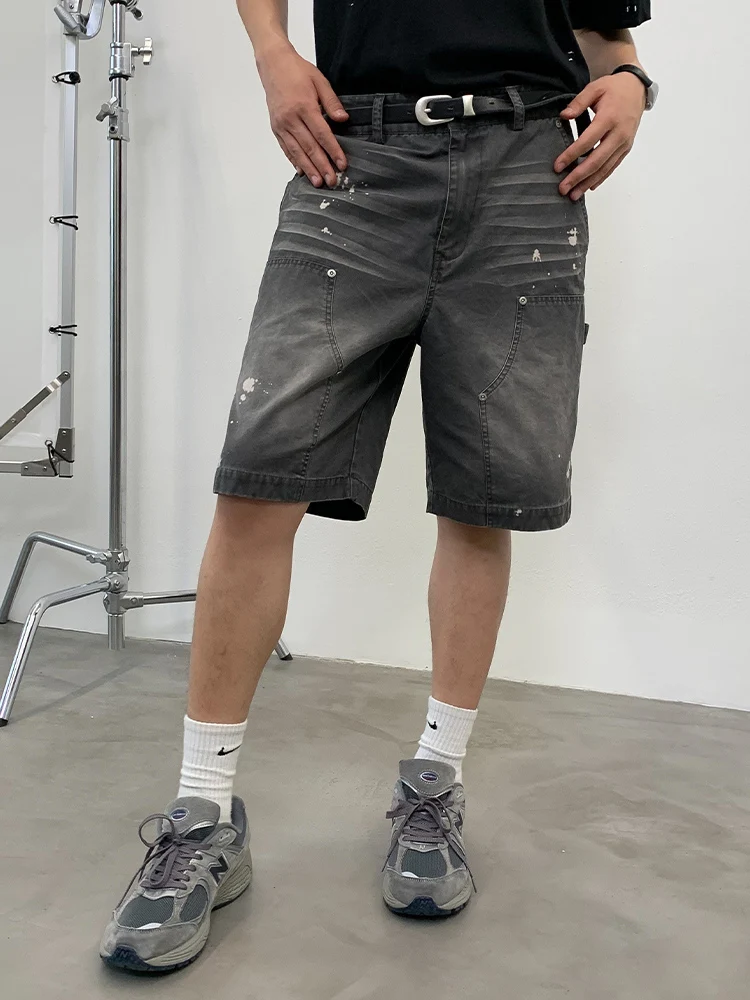 ملابس عمال Roaringwild Militaryeren orts الفحم ey Faded تسجيل Sle فضفاضة تناسب الشباب الصيف القطن البضائع orts