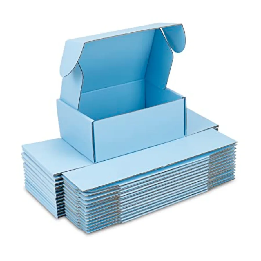 

25 Pack Shipping Boxes 8 x 6 x 3 inch Corrugated Cardboard Packing Small Mailer Box for Mailing Business Packaging Gifts Decora