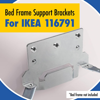 6PACK Ikea Skorva Midbeam Bed Monunting Brackets w/ Fitting Screws Camper Conversion Brackets 116791
