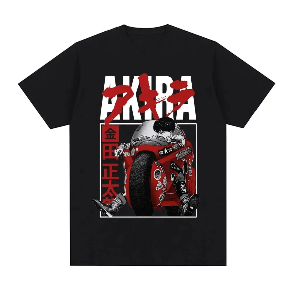 Camiseta de Anime Japonês Neo Tokyo Akira, Filme de Ficção Científica, Manga Shotaro Kaneda, Camiseta Casual de Algodão de Manga Curta para Homens e Mulheres