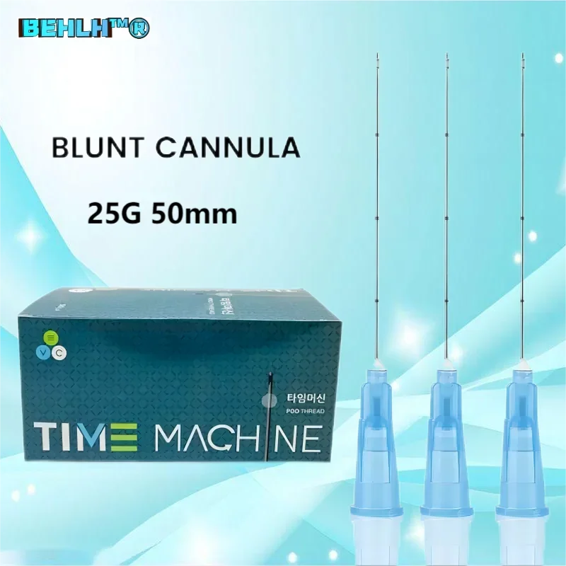 

50pcs/box Blunt Tip Micro Cannula Needle for Injectable Hyaluronic Acid Fillers 14G 90mm 18G 100mm