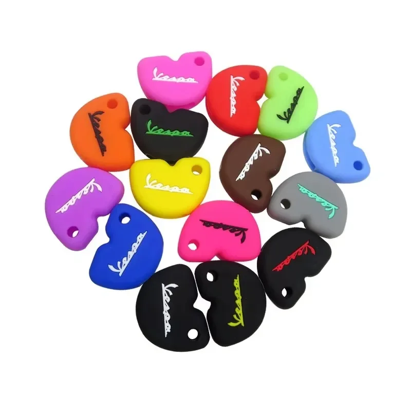 New Styling Silicone Rubber Key Case Cover For Vespa Enrico Piaggio GTS300 LX150 Fly 125 3vte Gts 200 Motorcycle Keys