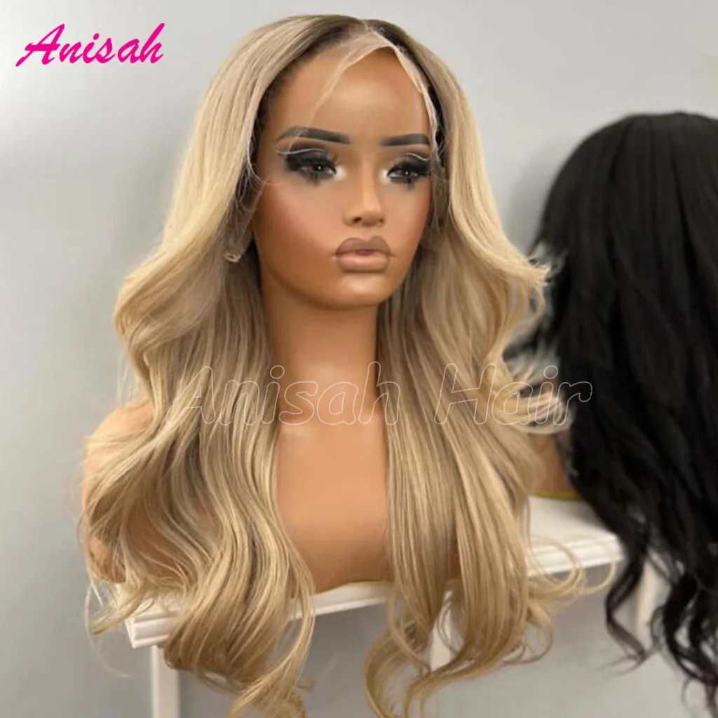 Ombre Blonde Lace Front Wigs Human Hair 13x4 Lace Frontal Wig Glueless Body Wave 5x5 Lace Closure Human Hair Wigs For Women