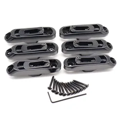 6 String Bass Guitar Bridge Saddle Single Individual Bridge Saddles Tailpiece for Bass Guitar