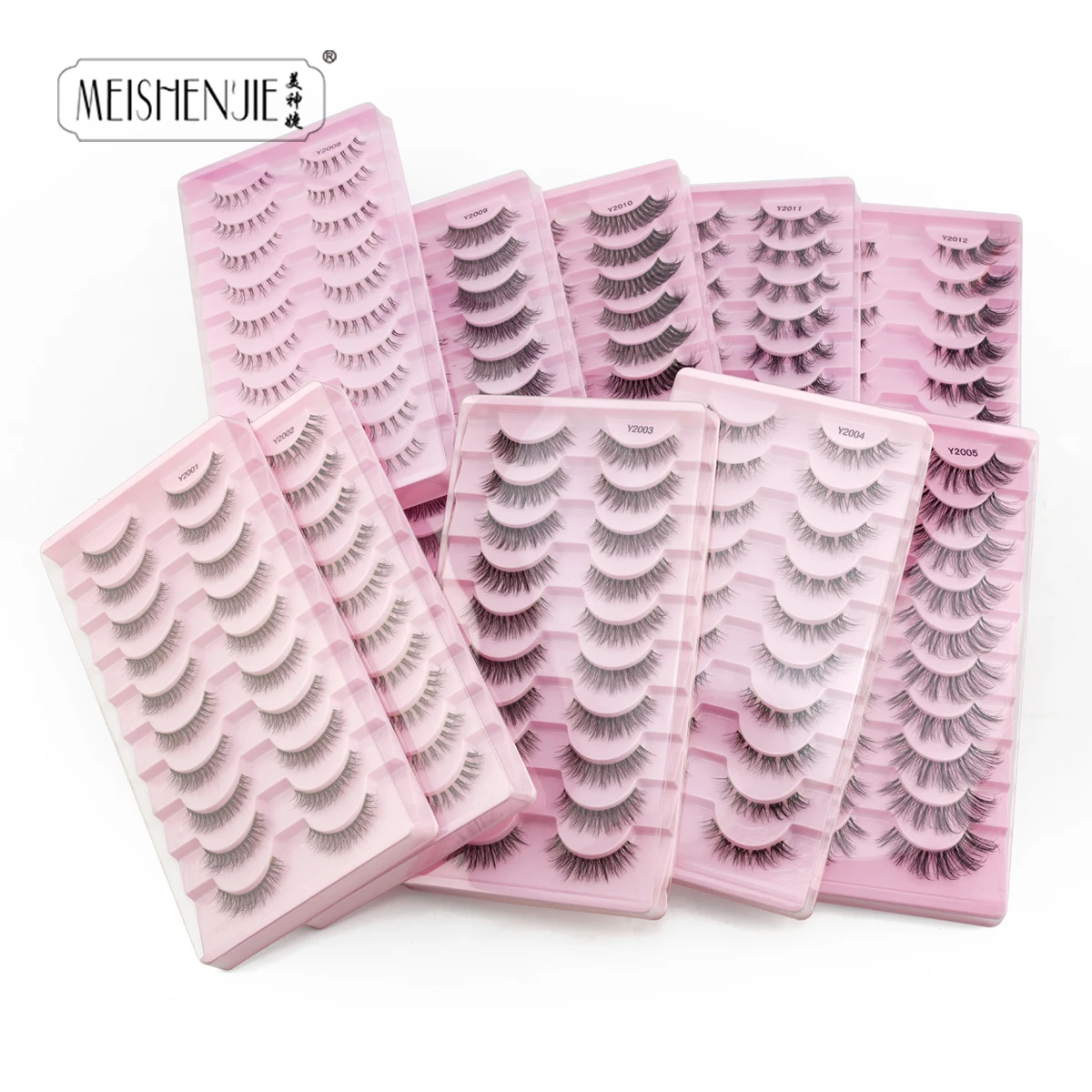 13 Style 5/10/20 Boxes 10 Pairs Natural 3D Mink False Eyelashes Makeup Fake Eye Lashes Faux Cils Make Up Beauty Tools Wholesale