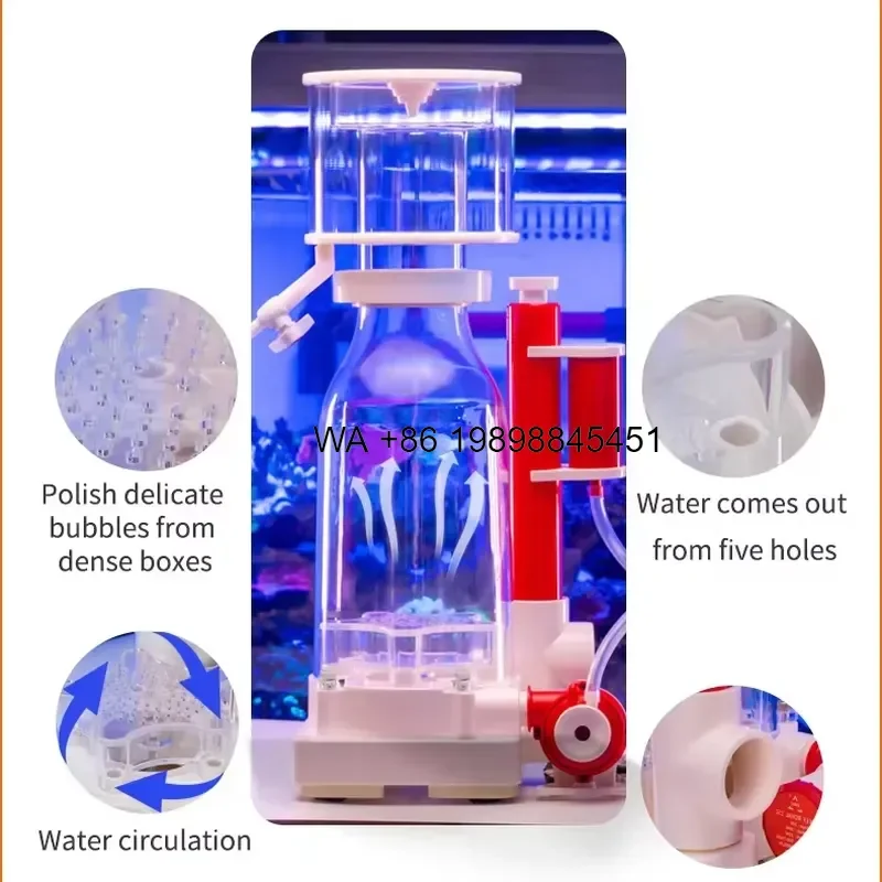 Wmwmnu for Ultra Quiet Protein Skimmer DC Variable Frequency for Marine Fish Tank Saltwater Filtration System Factory