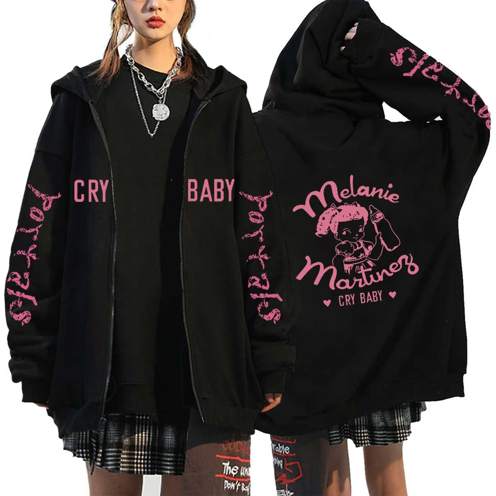 Melanie Martinez Portals Zipper Jackets Men Women Zip Up Hoodies Streetwear Hip Hop Sweatshirts Loose Harajuku Casual Tops Coats