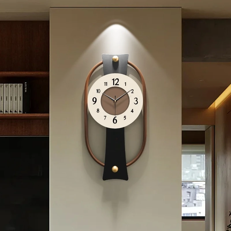 Medieval wall clock 2025 new living room art clock home creative clock wall silent fashion watch