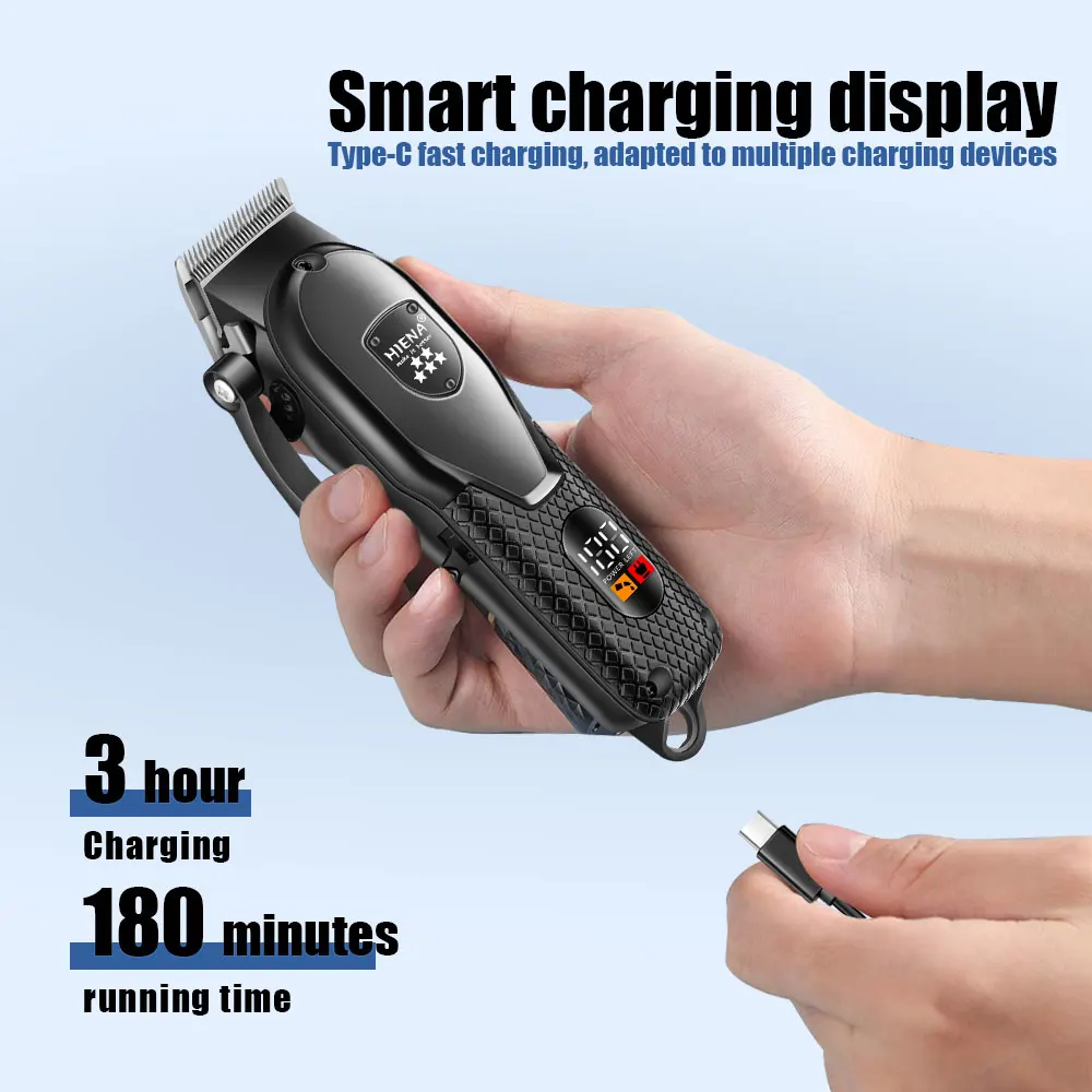 HIENA228Hair Clipper Kit Herren Elektrorasierer Haarschneider Maschine Professionelle Haarschneidemaschine Wiederaufladbare Haarschnitt