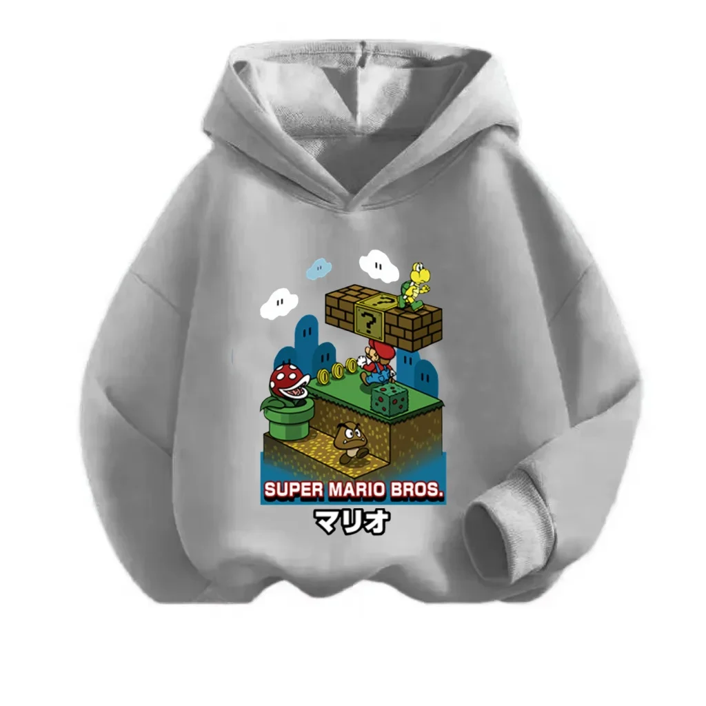 

Super Mario Trendy Hoodie Tops Long Sleeved Sweatshirt Trend Hoodie 2025 New Same Gender Design Leisure Tops Handsome Leisure
