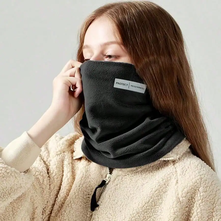 

Minimalist Soft Knit Neck Warmer, Chic Winter Thermal Snarf, Cozy Ribbed Neck Cover For Women & Men