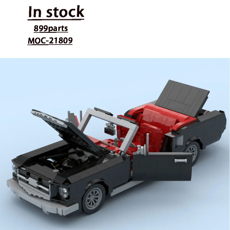 

MOC-21809 Classic New Sports Iconic Racing Car Building Block Model, 899 Parts, Birthday Toy Gift for Boys and Children