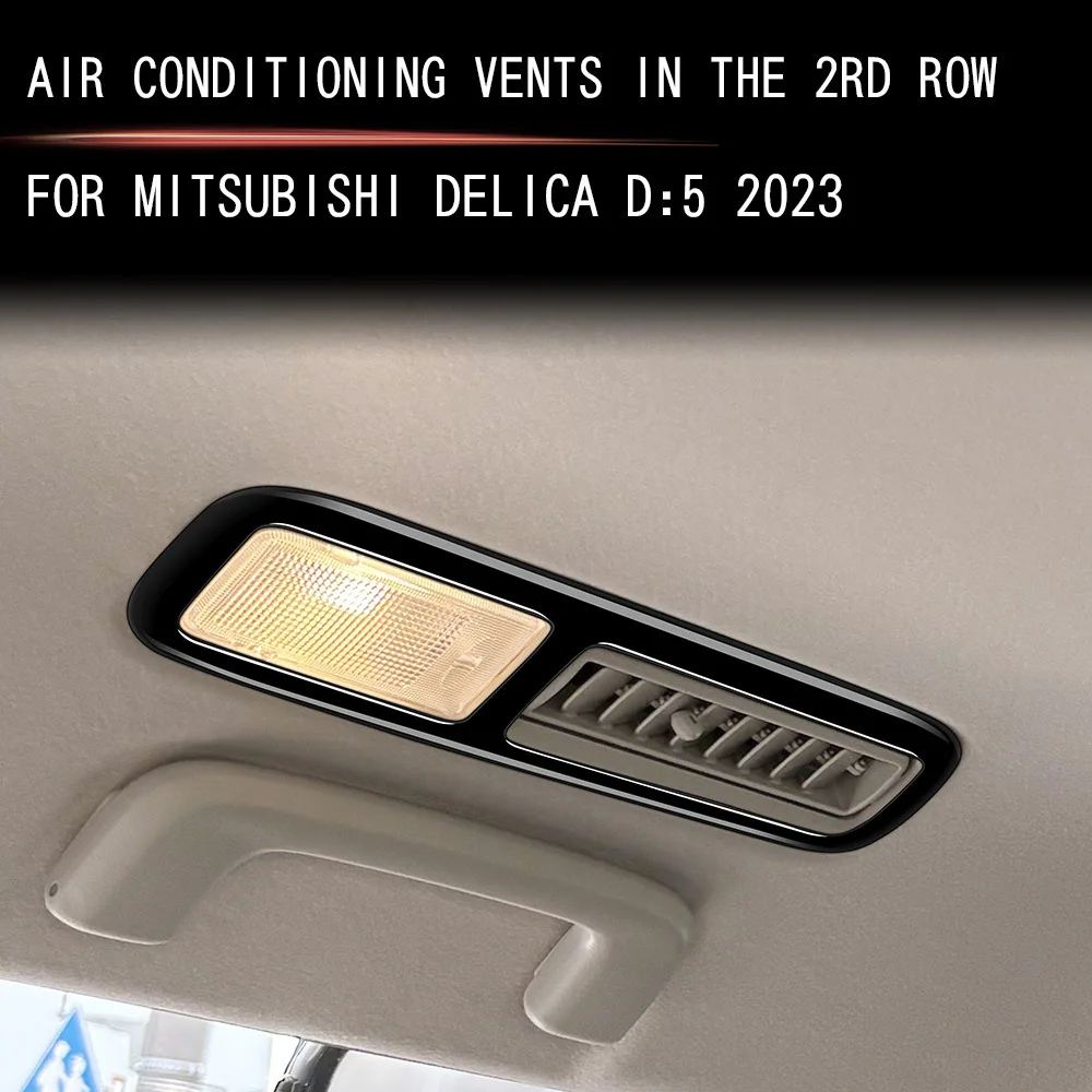 

Second Row Ceiling Air Outlet Frame Cover Air Conditioner Vent Cover for Mitsubishi Delica D:5 Interior Accessories 2023-2025