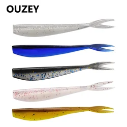 5Pcs Fishing Lures Soft Lure Artificial Bait Worm Predator Tackle JERKBAIT for Pike and Bass Swimbait Jigging Plastic Baits