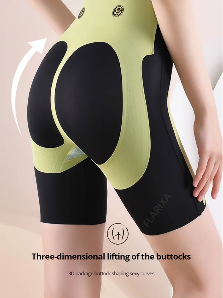 Flarixa 5D Tummy Control Shorts With Hip Pads Push Up Panties for Buttocks Butt Lift Shorts Seamless Fake Ass Panties High Waist