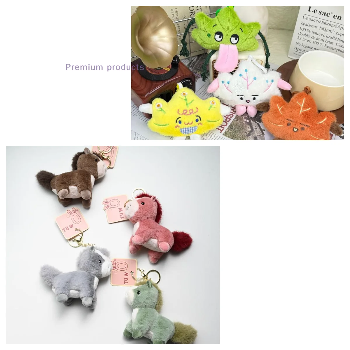 

1 шт., милый маленький плюшевый брелок с кленовым листом, креативный кулон на рюкзак, Kawaii, мини-макет, кукла, украшение, подарок для пары