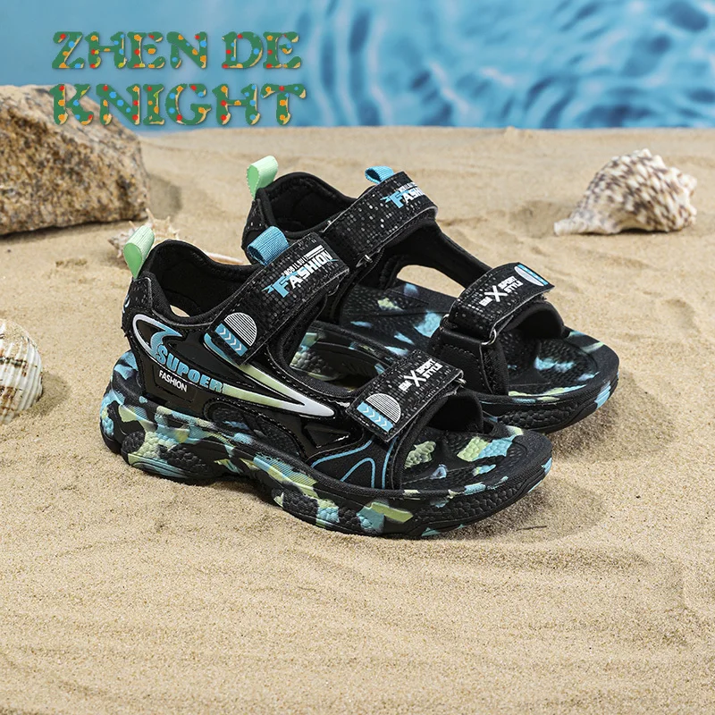 

Summer Beach Shoes for Boys Casual Comfortable Soft Sole Kids Shoes Fashion Non-slip Sandalias Breathable Sport Sandals