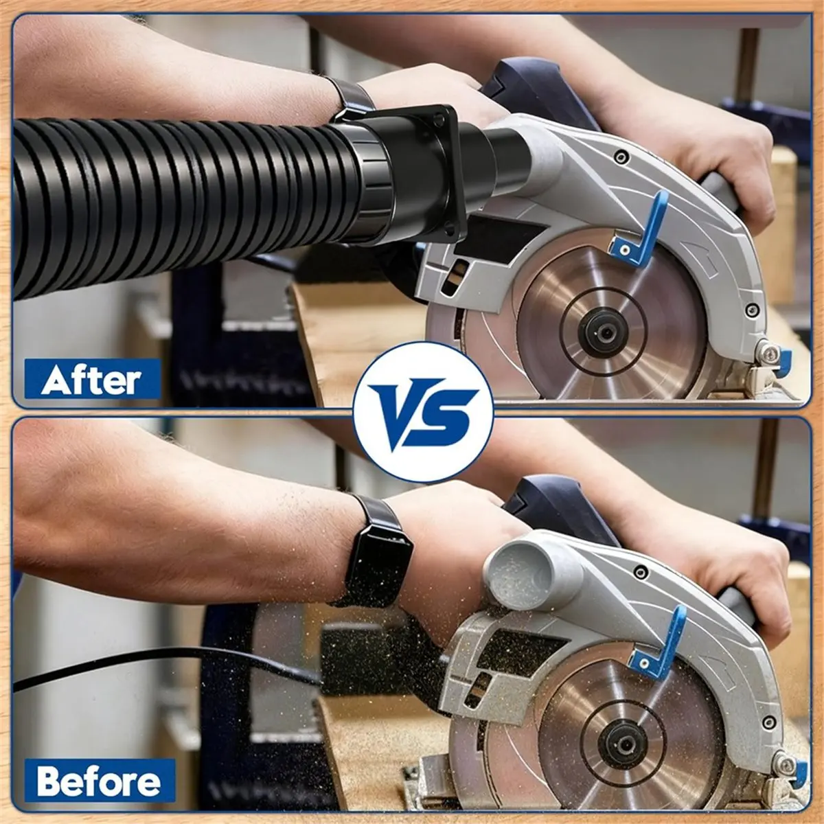 A58Z Tool Adapter for Wet and Dry Vacuum Cleaners, and Can Connect to Power Tools Such As Dust Collectors, Saws, and .