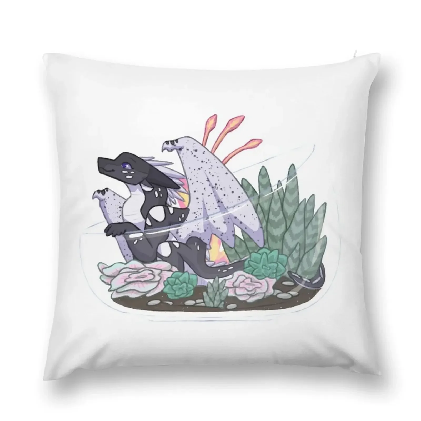 Whiteout Terrarium Throw Pillow Pillowcases Bed Cushions Sofa Cushion Pillowcase New year pillow