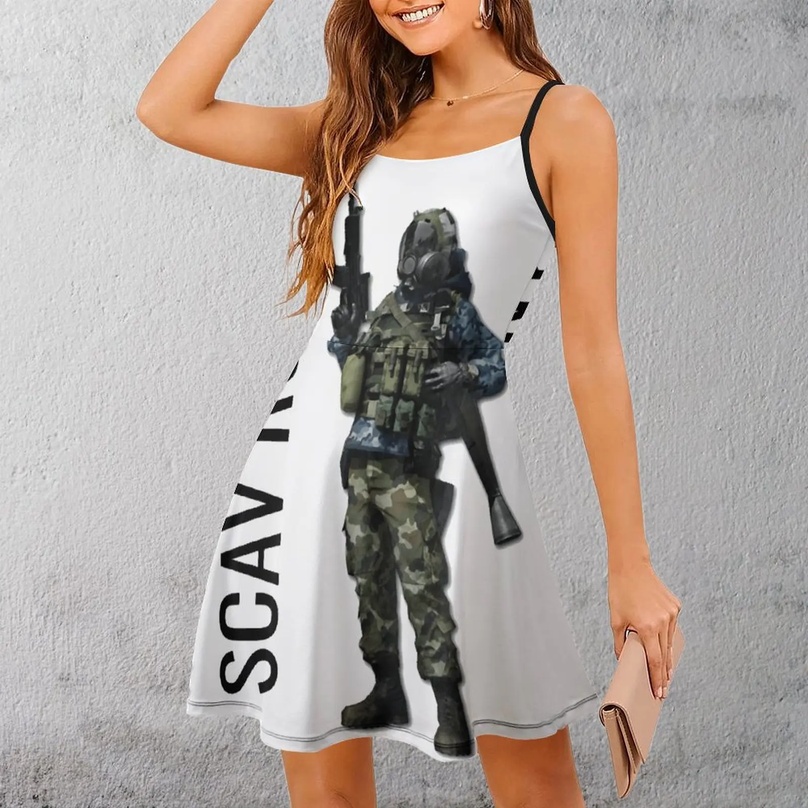 

Scav Run Escape From Tarkov Classic Women's Sling Dress Graphic Cool Exotic Woman's Dress Casual Clubs Strappy Dress