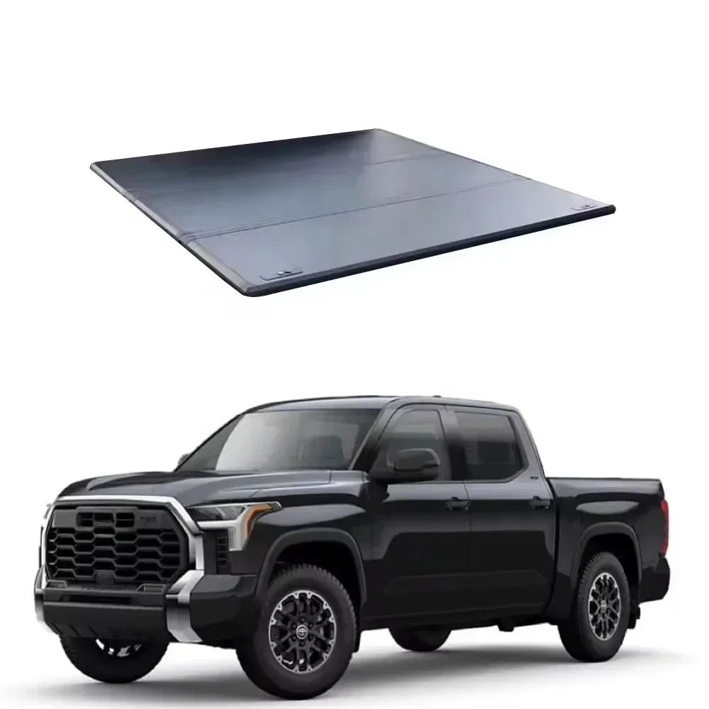 

STLFSoft Roll Up Truck Bed Cover Folding Tonneau Cover For Toyot Tundra Tacome