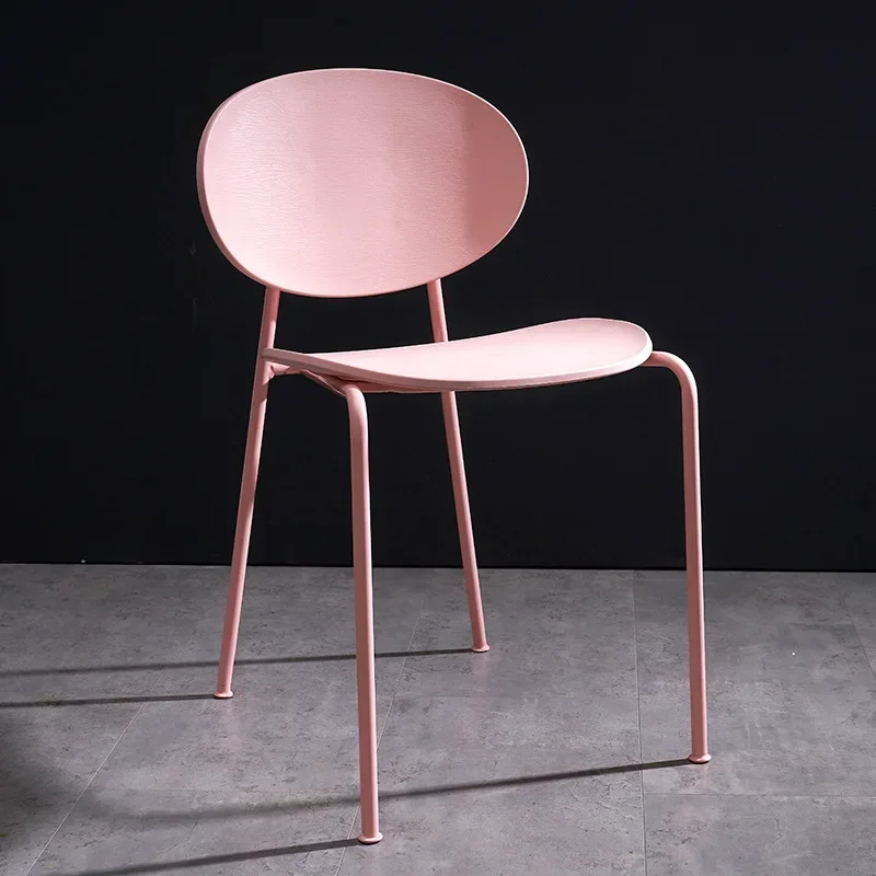 Sedia per la casa Sedia con schienale in plastica semplice e moderna, sedia per il tempo libero nordica