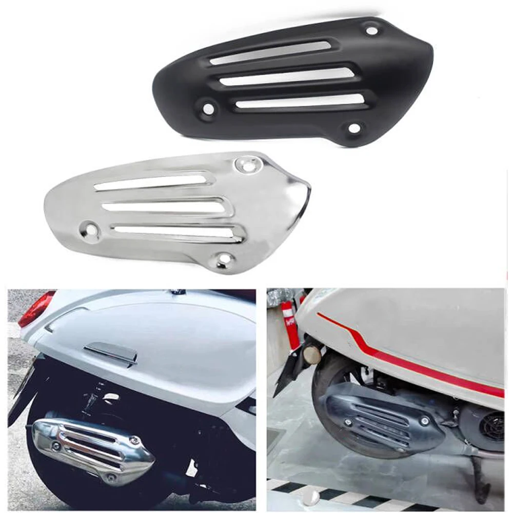 Motorcycle Exhaust Pipe Cover engine Heat Shield Guard For Vespa Sprint 150 2016 2024 For Primavera 125 150 2014 2024