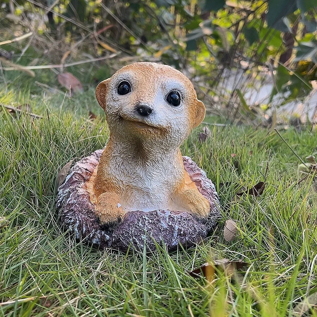 

Resin garden landscape meerkat statue decorations meerkat animal sculpture home decorations for balcony garden patio