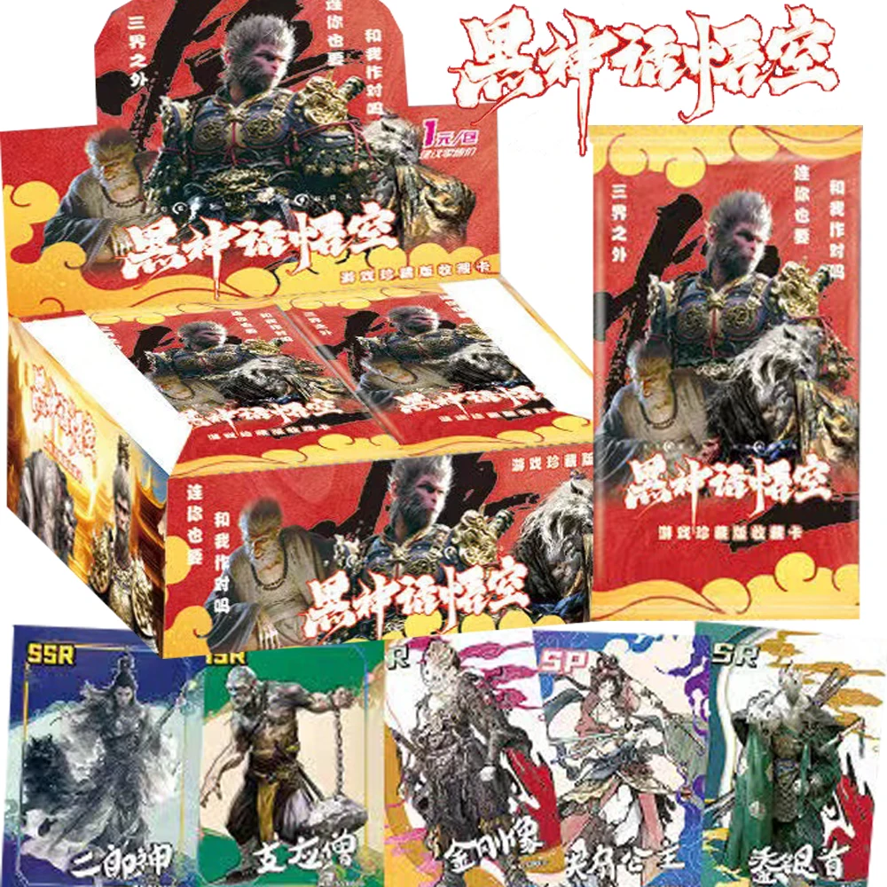 Genuine Original Black Myth: Wukong Cards Single Player Action Game Collector's Edition Monkey Sun Character Cards Boy Girl Gift