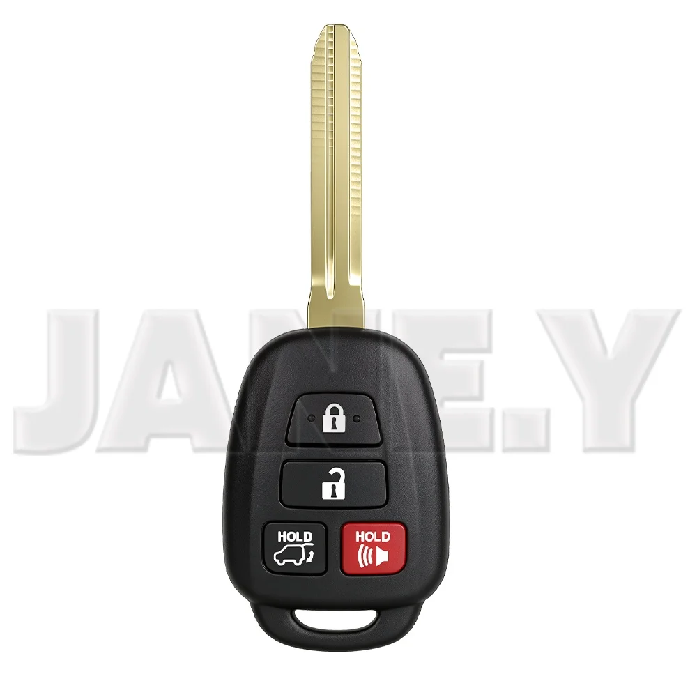 Remote Car Key Shell Case For Toyota Camry Prius 2012 2013 2014 2015 2016 2017 Corolla RAV4 TOY43 Car Key Replace 2/3/4 Buttons