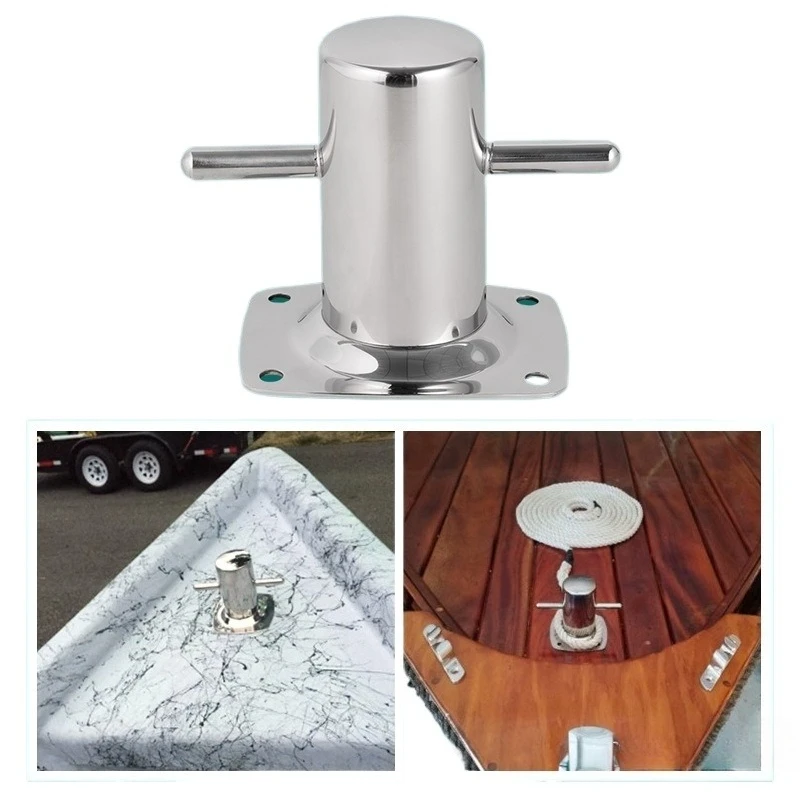 Marine Stainless Steel Cross  Bollard  Yacht Cable Pile Double Heavy Duty Cable Pile Others