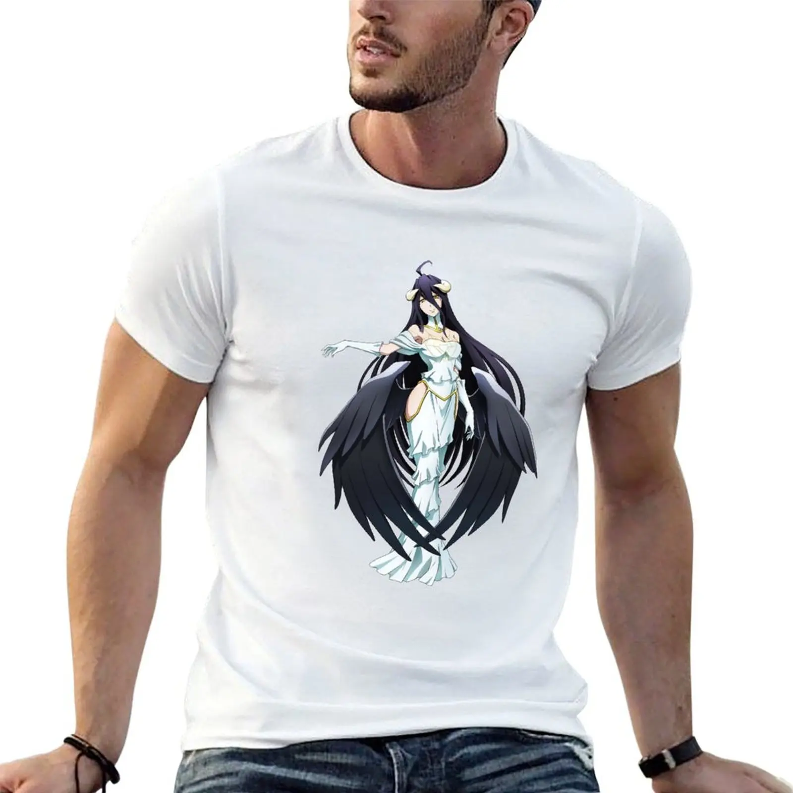 

Albedo - Overlord T-Shirt t shirts for man pack white anime t shirts oversize T-Shirt