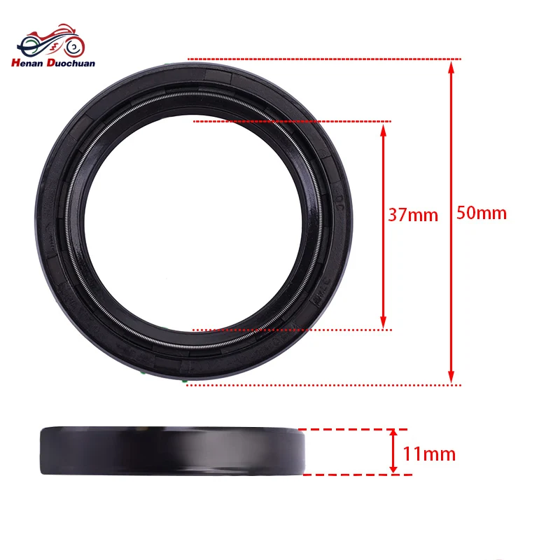37x50x11 Fork Oil Seal 37 50 Dust Seal Spring For Honda CRF230F CRF230 CRF 230 03-2016 CTX200 CTX200B CTX Bushlander 200 04-2015