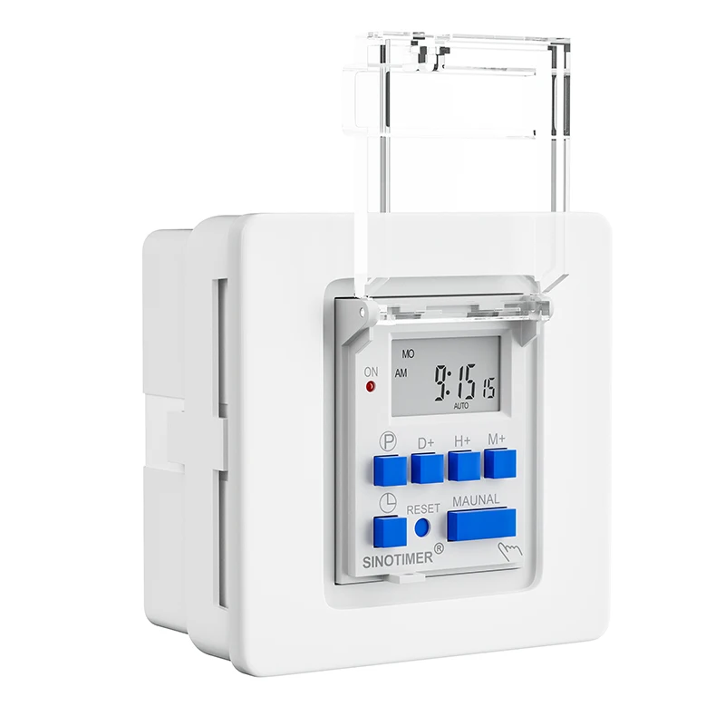 New Hot TM915H-10A 220V/85-265V/12V Programmable Digital Timer Switch Relay Control Time 7 Days Auto ON OFF Panel Mounted