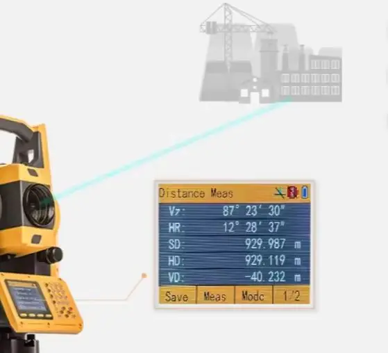 High Accuracy Hi-Target ZTS-421L10 /HTS-521L10 Total Station Surveying Instrument HD Color Screen Long Range With 2'' Accuracy