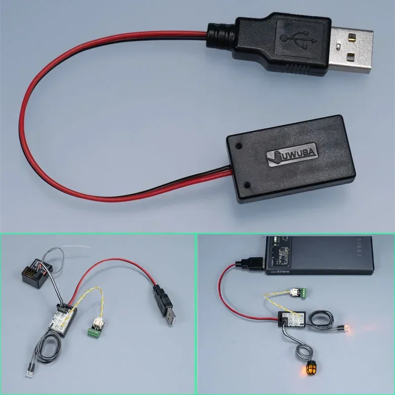 RC Model USB To Dupont Cable PH2.0 Interface Light Set Expansion Board Transfer Module for RC Truck Car Planes Boats Parts Toys