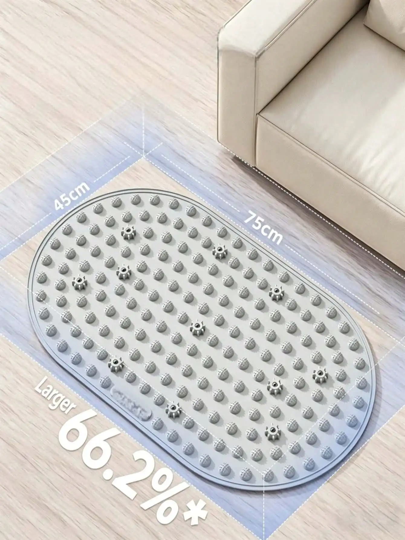 1 pcs Household Foot Pain Relief Mat Silicone Acupressure Massage Pad