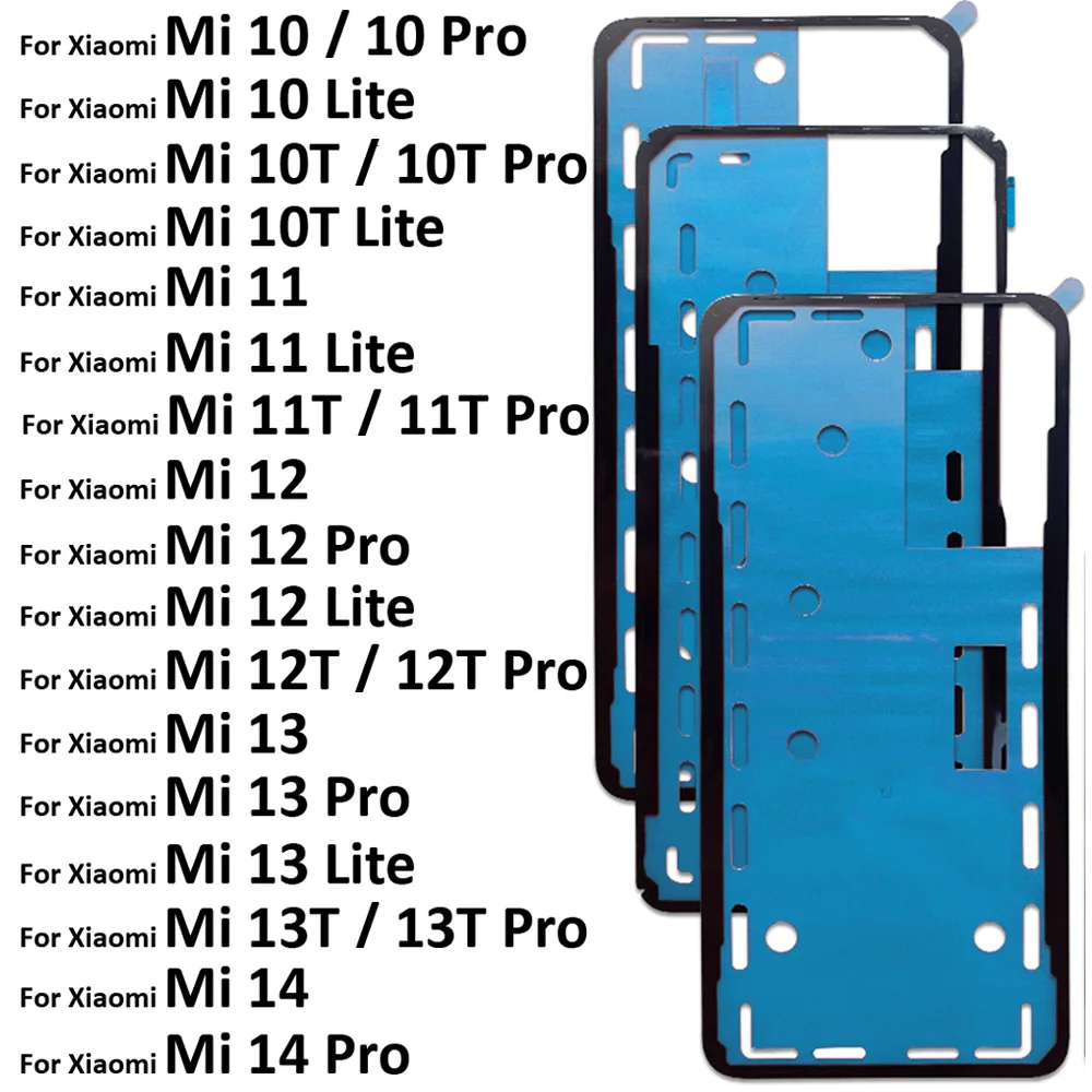 

Новинка для Xiaomi Mi 10 10T 11 11T 12 12T 13 13T 14 Pro Lite, наклейка на заднюю батарейку, клейкая водонепроницаемая наклейка на заднюю крышку