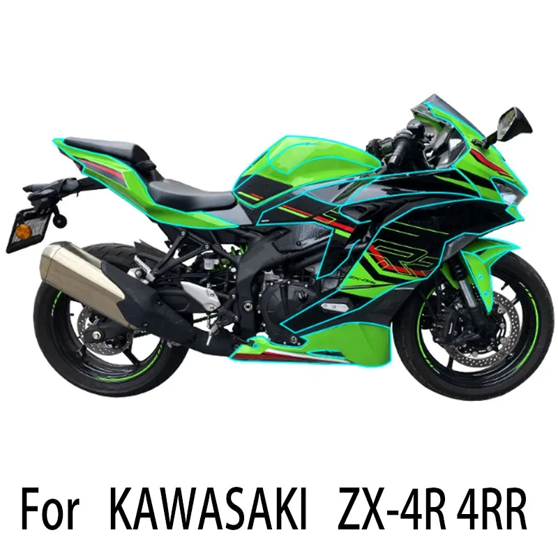 For ZX-4R 4RR Retrofit Invisibility Clothing Protection Film Self-healing Transparency Oil Tank Stickers Accessories