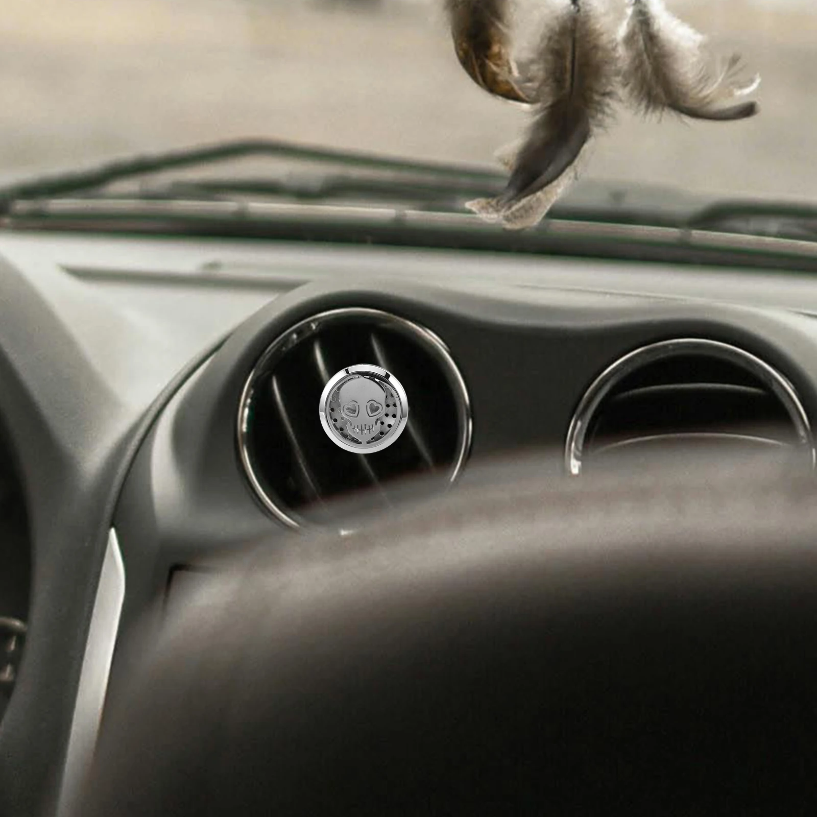 

Aromatherapy Clip Hollow Skull Diffuser Car Air Vent Clips Stainless Steel Dashboard Decor Aroma nament Fragrance Sheets Car