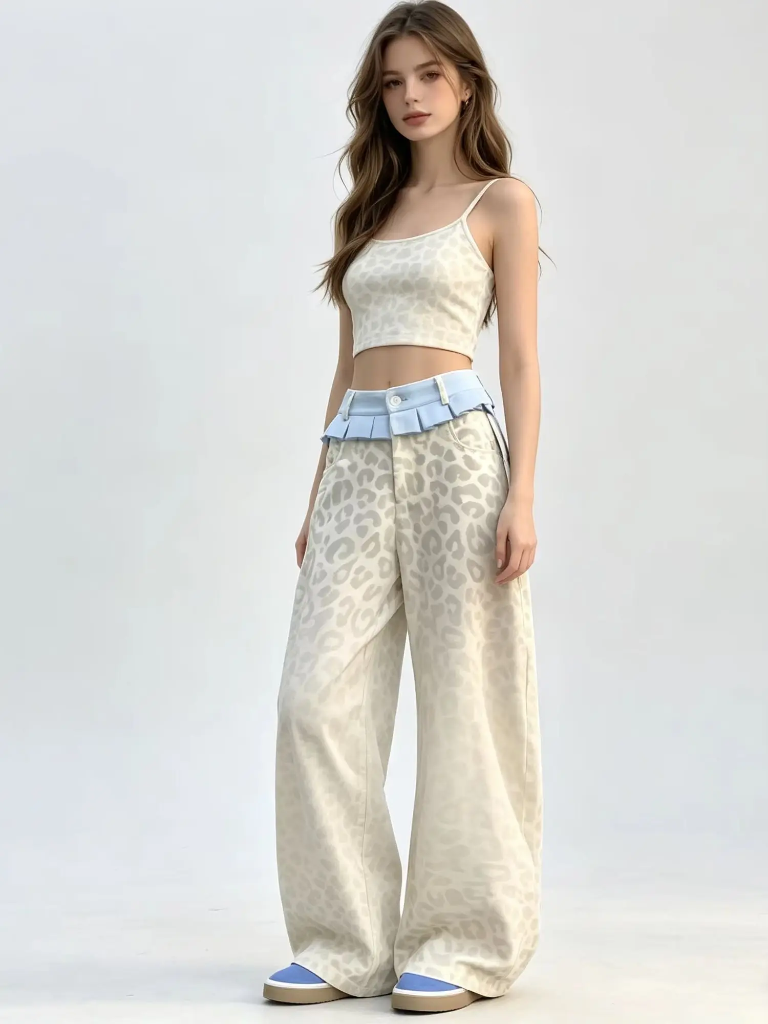 Thumbnail 2 - #81 Womens Wide Leg Denim Jeans Deals & Discounts