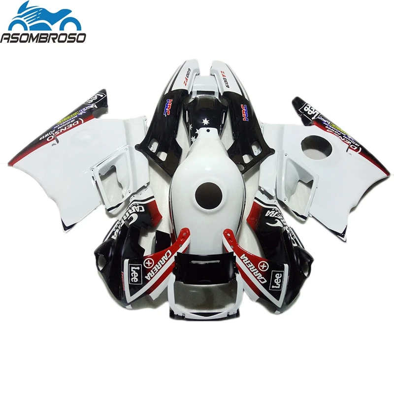 Brand New fairings Fit For Honda CBR600 F2 1991 1992 1993 1994 Free Custom Fairing Kit cbr 600 91 92 93 94 White Black WS69