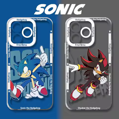 Anime Games S-Sonic Series Cool Phone Case For iPhone 17 Air 15 14 13 12 11 Pro Max 16 15 14 Plus Shockproof Soft Silicone Cover